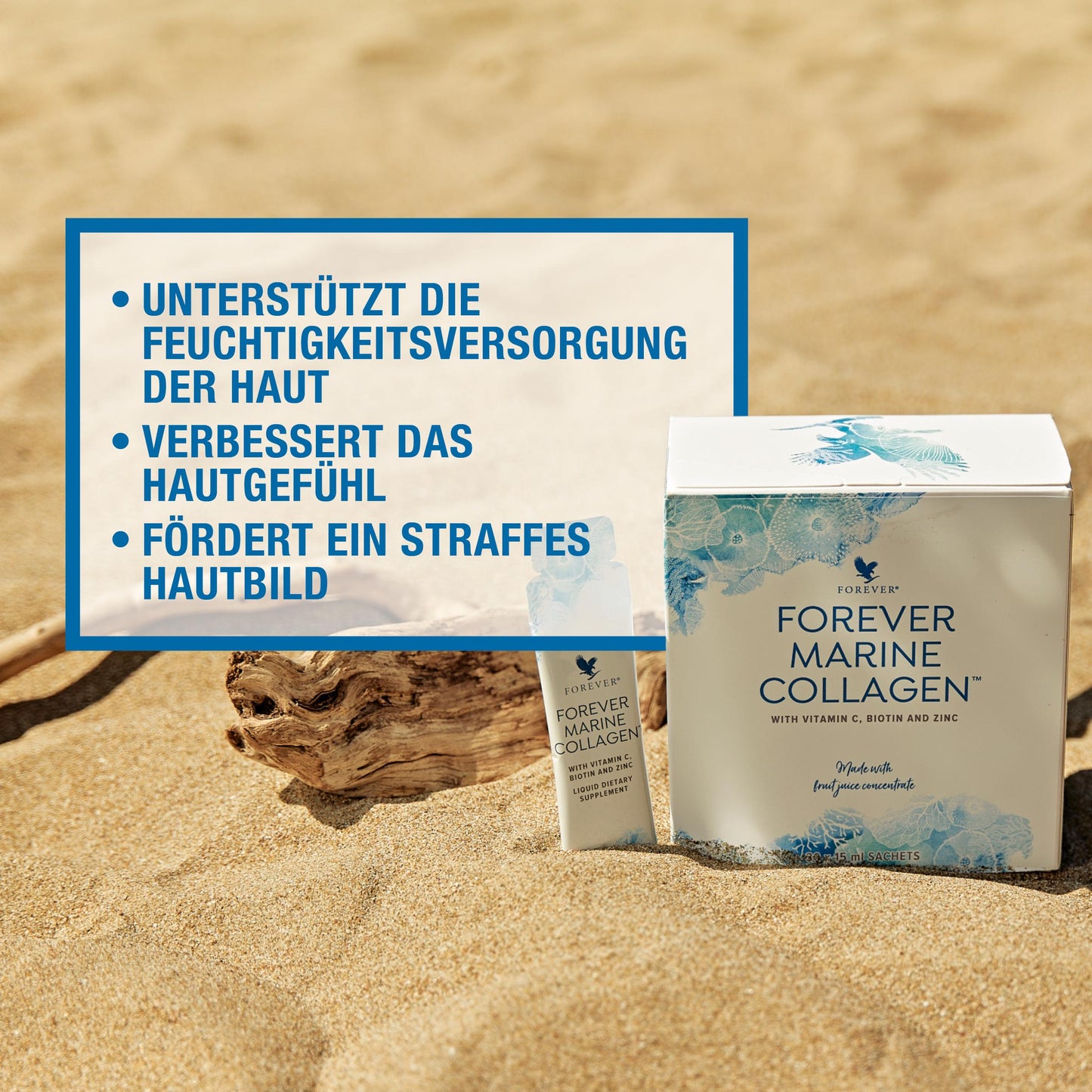 Forever Collagen mit 3g Marine Kollagen, für die Schönheit von innen